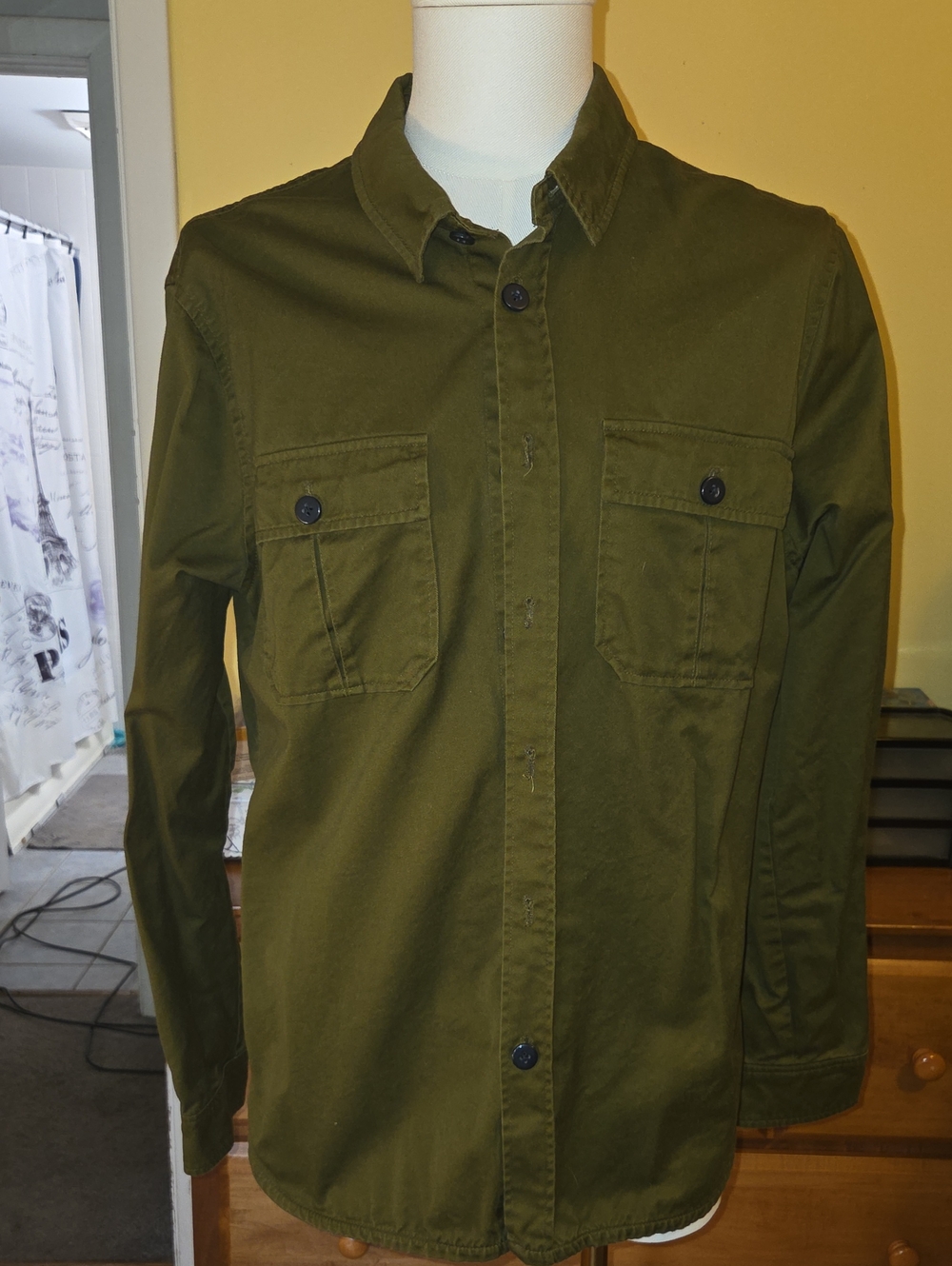 Scotch & Soda Olive Utility Field Shirt